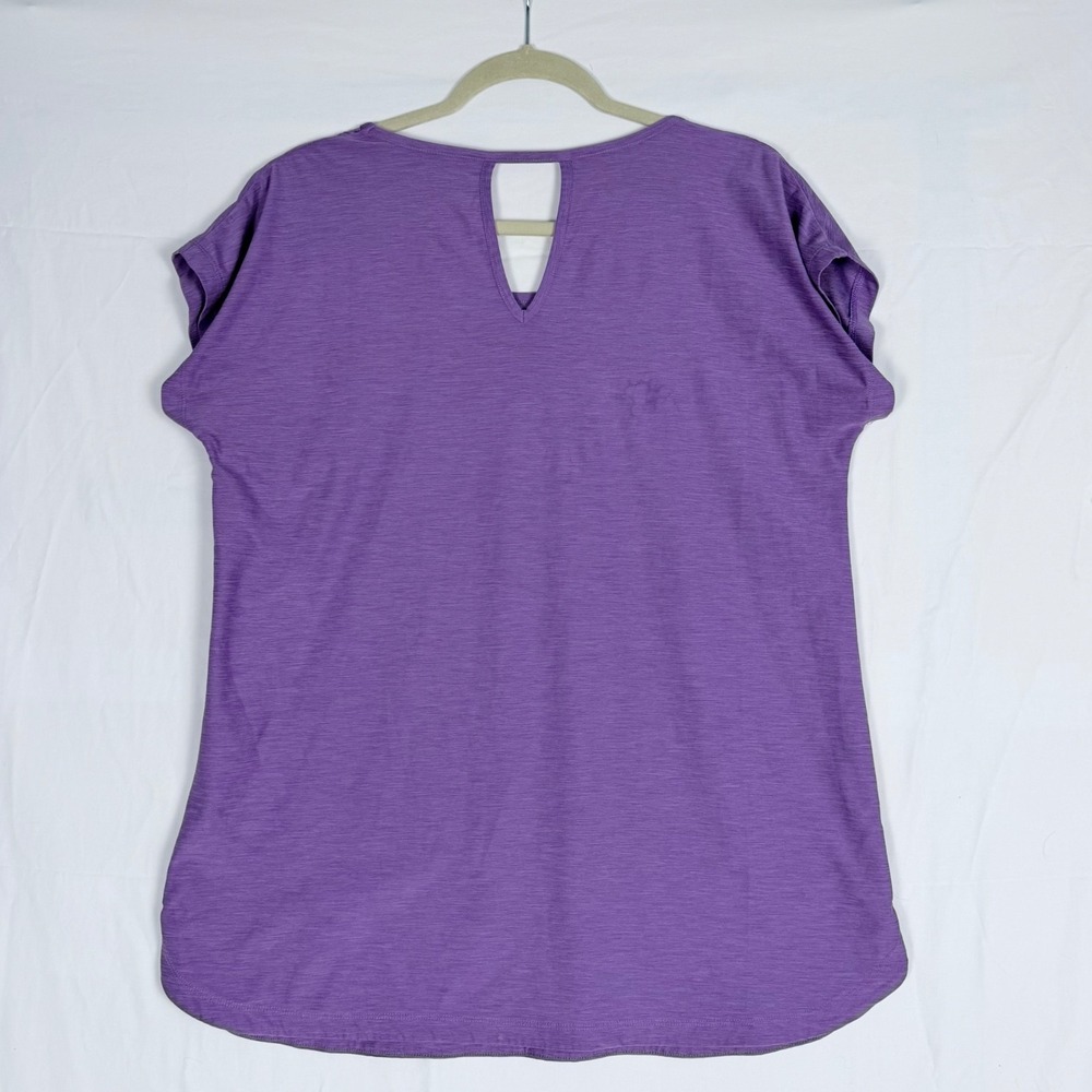 Tuff Athletics Sport Shirts Lot 2xL 1xM Blue Teal Purple Moisture Wicking Yoga - Picture 9 of 16